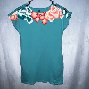 Tea Collection Blue Floral Pocket Dress 8